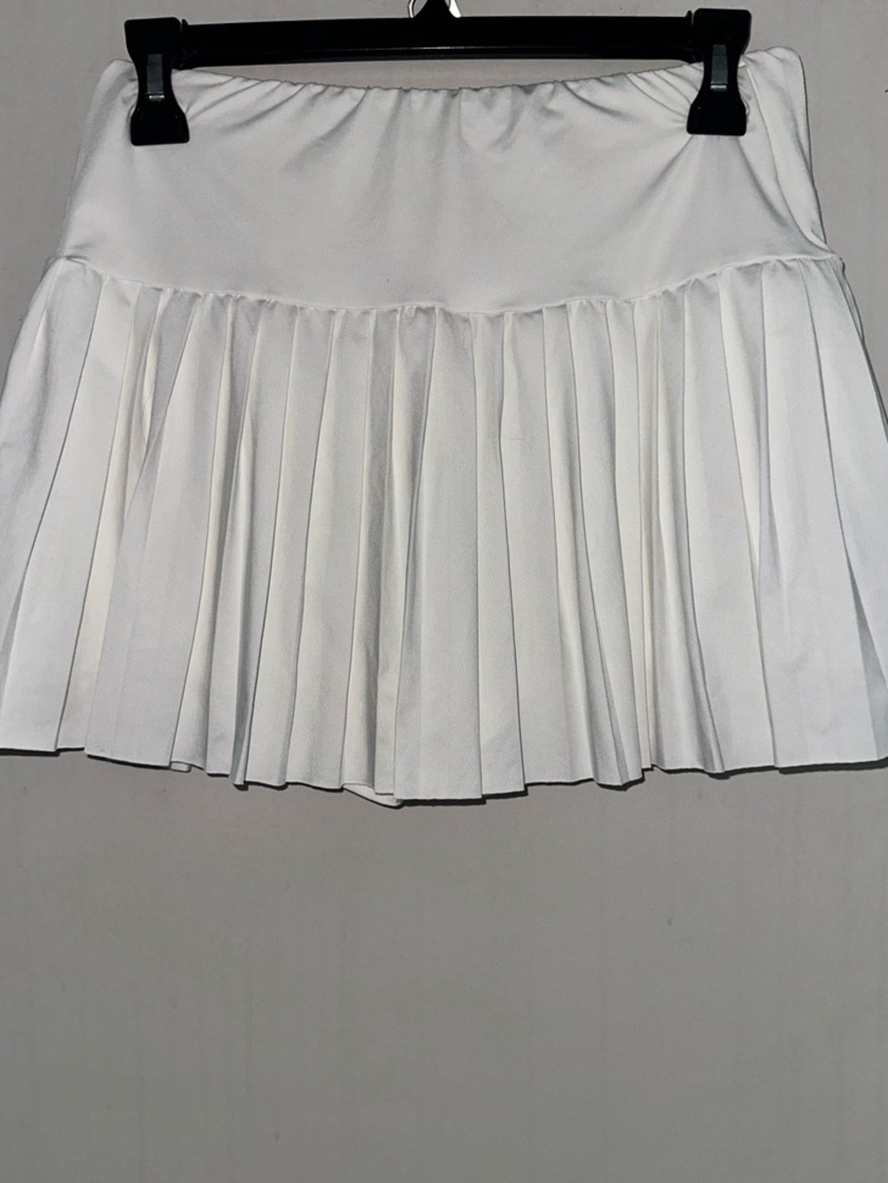 SHEIN White Pleated Mini Skater Skirt XL (14)